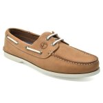 Chaussures bateau pour homme seajure esterel en cuir nubuck marron clair