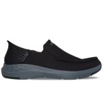 Chaussures bateau homme skechers rf parson ralven - noir - lacets - textile