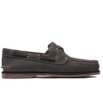 Chaussures bateau homme - timberland - classic two - eye - cuir - lacets - gris Chaussures bateau homme - timberland - classic two - eye - cuir - lacets - gris