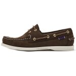 Chaussures bateau sebago docksides nbk en daim marron fonc pour homme - taille uk 8. 5 eu 43