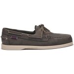 Chaussures bateaux sebago docksides portland dark grey homme - cuir - lacets carrés - cousues main Chaussures bateaux sebago docksides portland dark grey homme - cuir - lacets carrés - cousues main
