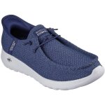 Chaussures bateau - skechers - go walk max - halcyon - bleu - homme - a �lastique