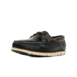 Chaussures bateau - timberland - tidelands 2 eye - cuir - lacets - bleu marine et marron