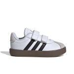 Chaussures pour bb - adidas - vl court 3. 0 cf i - blanc - scratch - plat