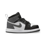 Chaussures pour bb - nike - air jordan 1 mid (td) - noir - lacets - plat