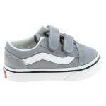 Chaussures bb sneakers filles vans old skool v bb gris - textile - scratch