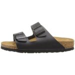 Chaussures birkenstock arizona slide pour femmes - noir - boucle de serrage - talon plat