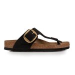 Chaussures birkenstock gizeh big buckle noir - femme / adulte