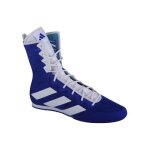 Chaussures de boxe adidas box hog 4 homme - canvas bleu - lacets plats Chaussures de boxe adidas box hog 4 homme - canvas bleu - lacets plats