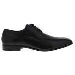 Chaussures bugatti homme en cuir noir avec surpiqûres et doublure bleu Électrique Chaussures bugatti homme en cuir noir avec surpiqûres et doublure bleu Électrique