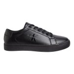 Chaussures calvin klein leather trainers noir - homme / adulte