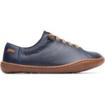 Chaussures camper peu pour enfant en cuir bleu marine avec lacets lastiques en zigzag et semelle cousue ...