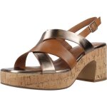 Chaussures compenses - tamaris - 28312 44 - cuir marron - talon de 8. 5 cm - femme adulte