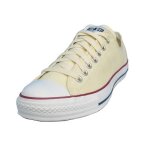 Chaussures converse - all star ox basse - ecru - textile - adulte - beige - mixte - plat - lacets