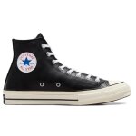 Chaussures converse chuck 70 en cuir unisexes noir a07200c - converse - plat - lacets