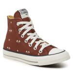 Chaussures converse chuck taylor all star marron - homme / adulte - plat - lacets - textile