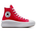 Chaussures converse chuck taylor all star move pour femme rouge - lacets - textile - plat Chaussures converse chuck taylor all star move pour femme rouge - lacets - textile - plat