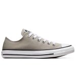 Chaussures converse chuck taylor all star ox gris - adulte - lacets - plat - textile