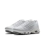 Chaussures de course basses nike air max plus tn - homme - blanc - synthétique - lacets Chaussures de course basses nike air max plus tn - homme - blanc - synthétique - lacets