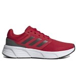 Chaussure de course homme adidas galaxy 6 m rouge - synth�tique - plat - lacets