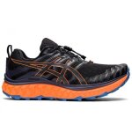 Chaussures de course sur sentier asics trabuco max - black / shocking orange - homme - trail - rgulier ...