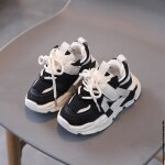 Chaussures de dehors en cuir pour bb fille et garon baskets plates souples et dcontractes  la mode ...