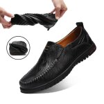 Chaussures en cuir pour hommes ay? à semelle souple et confortables - nior Chaussures en cuir pour hommes ay? à semelle souple et confortables - nior