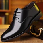 Chaussures en cuir pour homme - ay? - style britannique - imperméabilité - Élégance - noir Chaussures en cuir pour homme - ay? - style britannique - imperméabilité - Élégance - noir