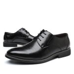 Chaussures en cuir pour homme à lacets oxfords ay? - noir Chaussures en cuir pour homme à lacets oxfords ay? - noir