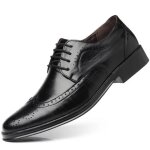 Chaussures en cuir richelieu  lacets pour hommes - ay? - noir - classiques pour hommes daffaires