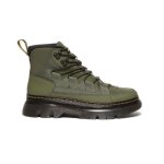 Chaussures dr. martens boury - vert - lacets - mixte - moyenne - plat