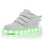Chaussures enfant led lumi�re 7 couleurs - insfity - avec ailes - lacets