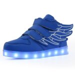 Chaussures enfant led lumi�re 7 couleurs - insfity - avec ailes - polyester - lacets