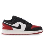 Chaussures enfant - nike - air jordan 1 low (gs) - blanc - lacets - plat Chaussures enfant - nike - air jordan 1 low (gs) - blanc - lacets - plat