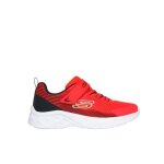 Chaussures enfants skechers microspec ii - rouge - synthtique - lacets