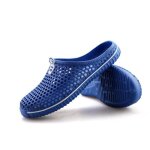 Chaussures dété pour homme - cusselen - pantoufles de plage en cuir véritable avec massage - bleu Chaussures dété pour homme - cusselen - pantoufles de plage en cuir véritable avec massage - bleu
