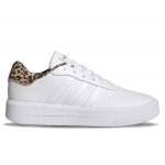 Chaussures femme adidas court platform w - blanc - synthtique - lacets