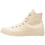 Chaussures femme converse chuck 70 hi creme - dessus textile - lacets - plat Chaussures femme converse chuck 70 hi creme - dessus textile - lacets - plat