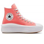 Chaussures pour femme - converse - chuck taylor all star move - rose - lacets - plat - textile Chaussures pour femme - converse - chuck taylor all star move - rose - lacets - plat - textile