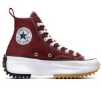 Chaussures femme converse run star hike platform rouge - lacets - talon plat - textile