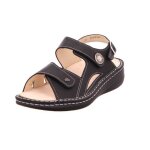 Chaussures femme finn comfort barbuda graphite - lacets - plat - cuir