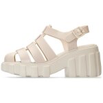 Chaussures femme melissa megan creme - hauteur de talon 5 cm - lacets