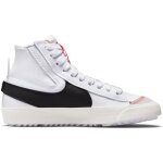 Chaussures femme - nike - blazer mid 77 jumbo - cuir blanc - lacets - talon plat