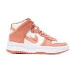 Chaussures femme nike wmns dunk high up - rose - lacets - synthétique Chaussures femme nike wmns dunk high up - rose - lacets - synthétique