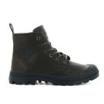 Chaussures femme - palladium - pampa hi - cuir - marron - haute