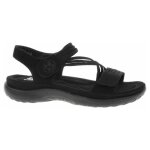 Chaussures femme rieker 6487002 noir - talon plat 3cm - lacets - synthtique