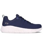 Chaussures femme skechers bobs sport b flex - visionary essence bleu - lacets - plat