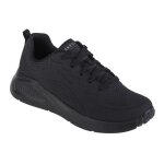 Chaussures femme skechers uno lite - lighter one noir - dessus synthtique - talon plat - lacets