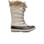 Chaussures femme sorel joanna z arctic wp beige - cuir - haute - talon 2 - lacets