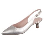 Chaussures femme unisa jamal argent - cuir - lacets - plat